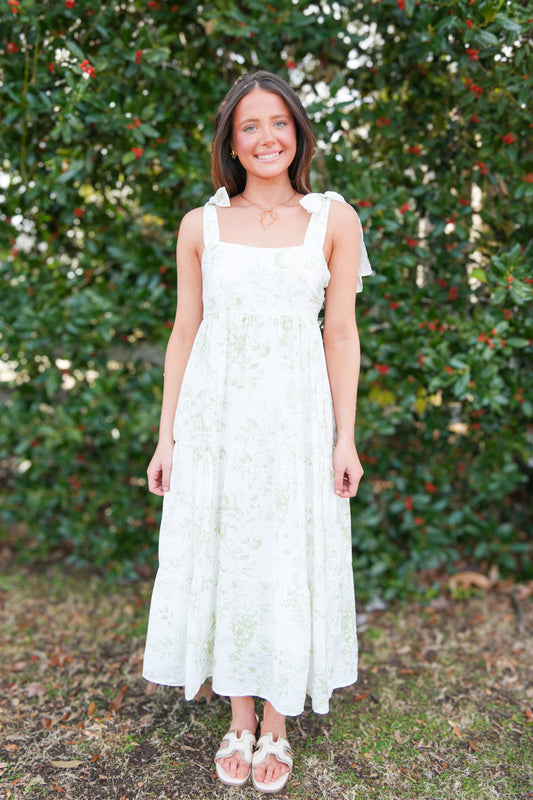 Fruit Blossom Midi Dress