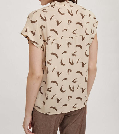 Printed Dolman Shirt