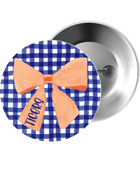 Auburn Bow Button