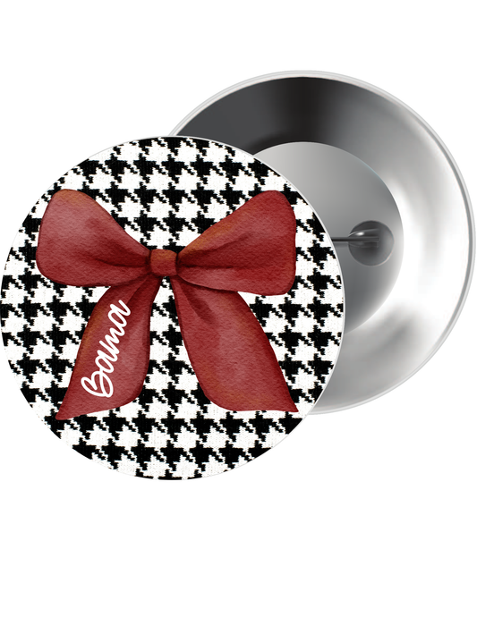 Bama Bow Button