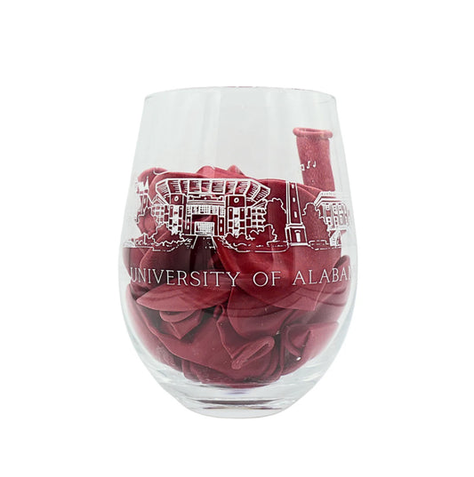 Alabama Skyline Wine Glass