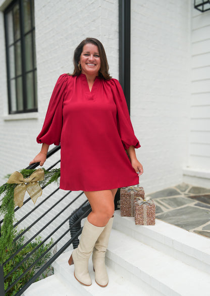 Burgundy Beauty Dress