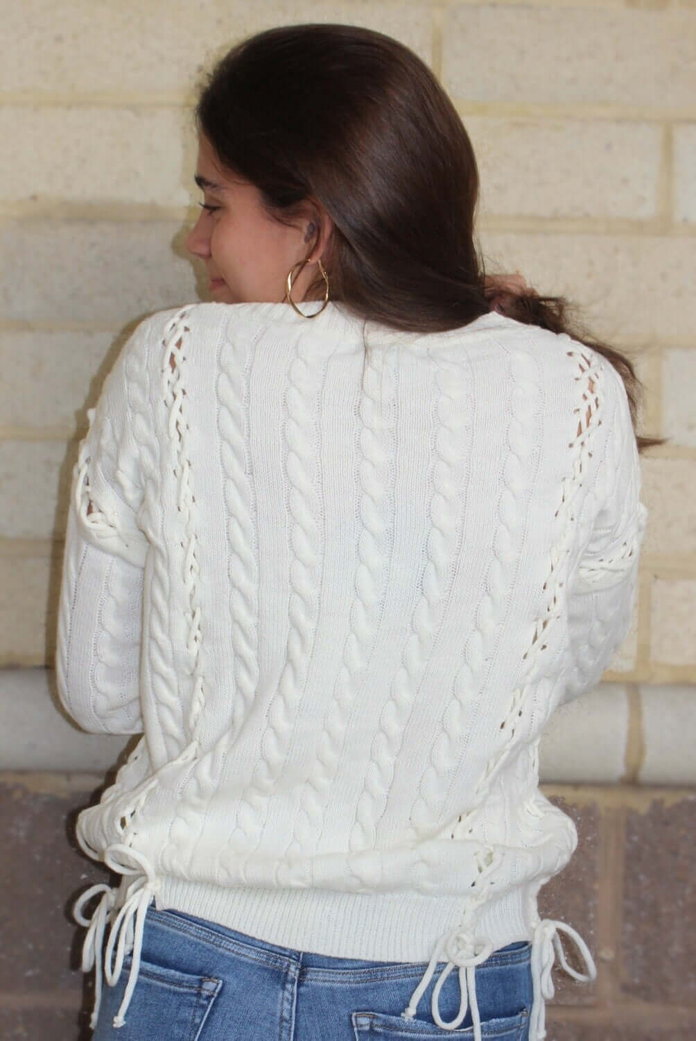 Chunky Cable All Over Lace Up