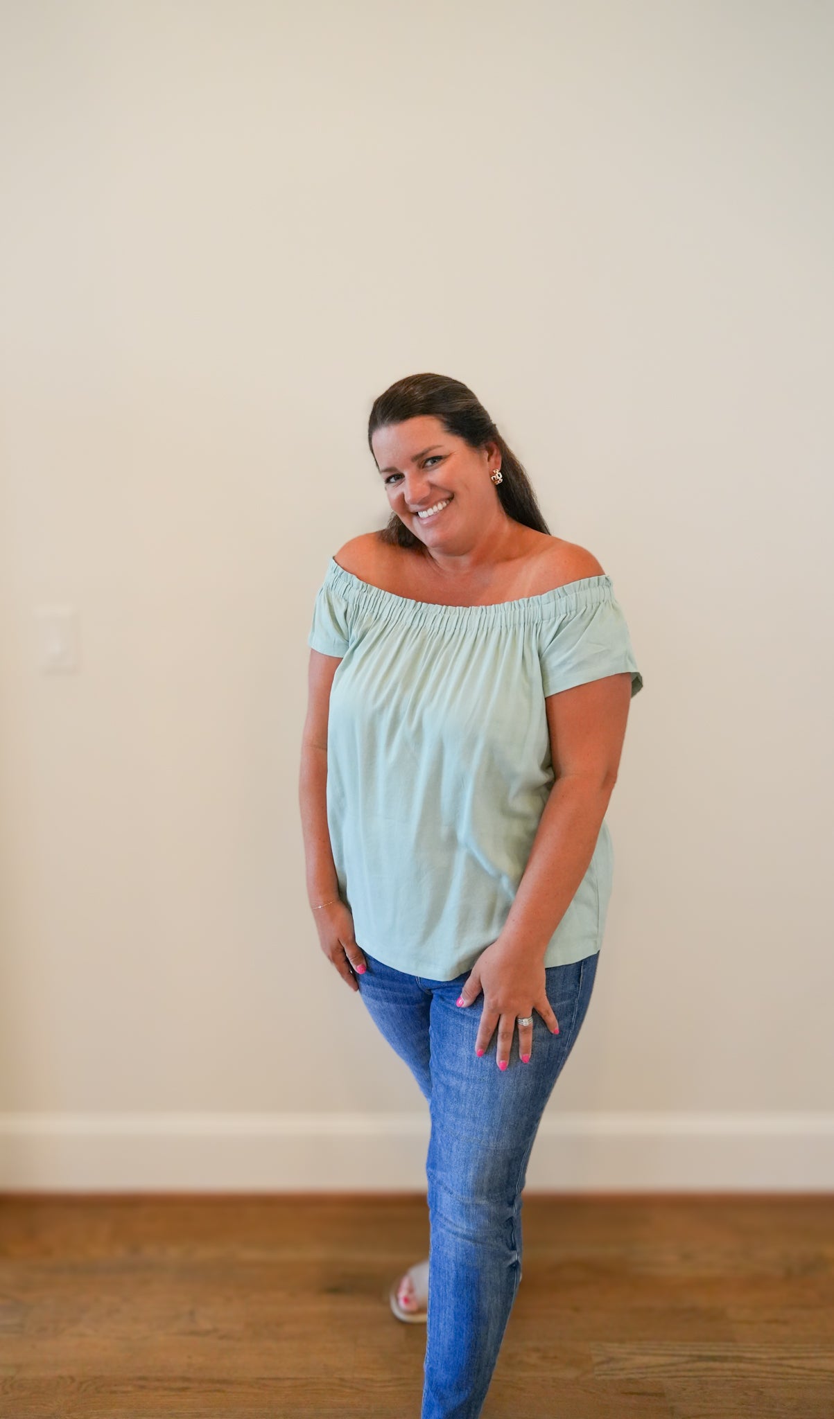 Off The Shoulder Ruffle Top