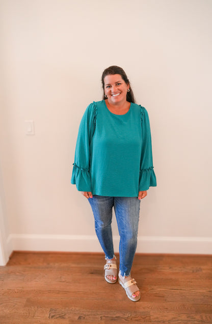 Teal Me You Love Me Top