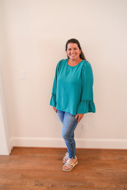 Teal Me You Love Me Top