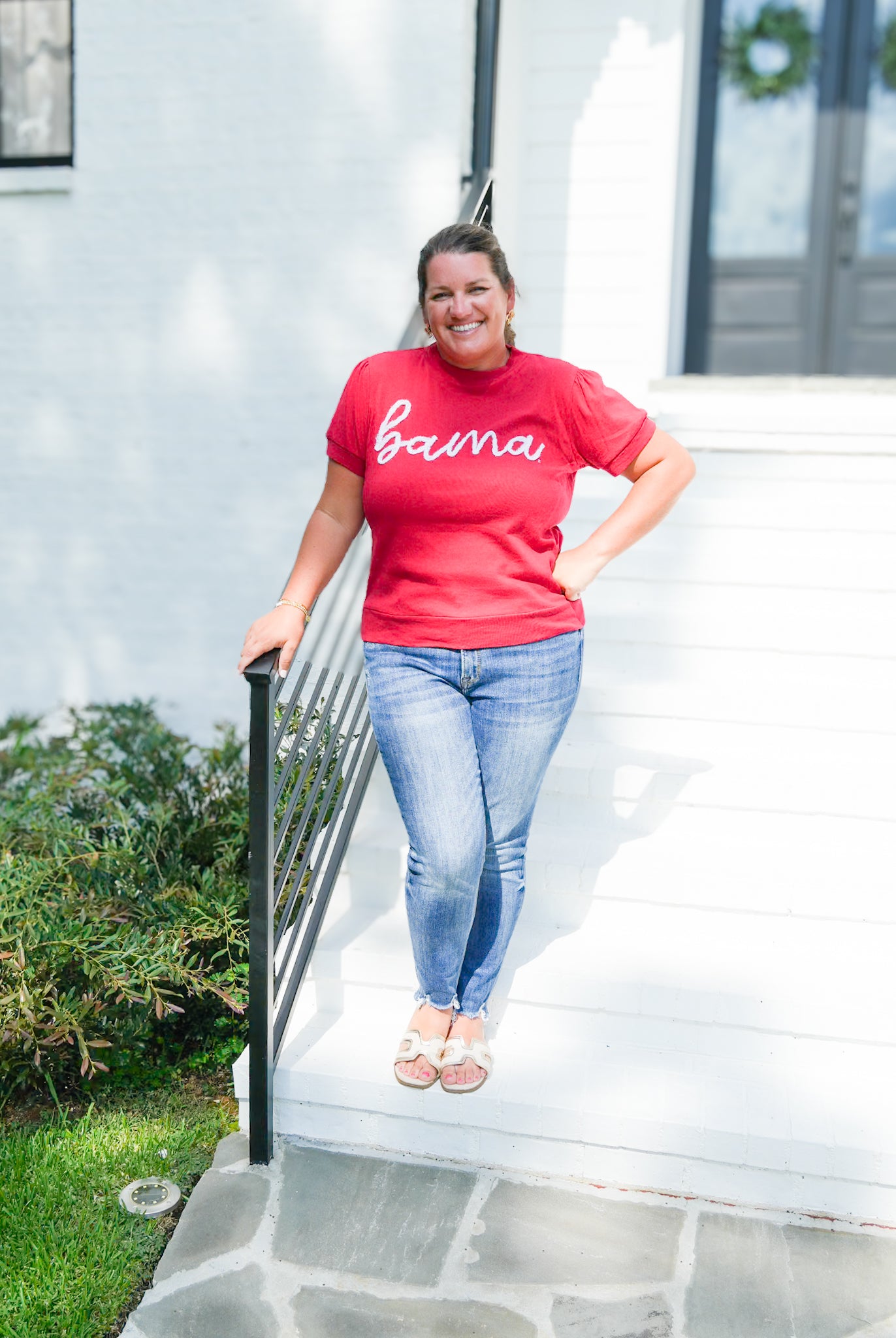 Alabama Glitter Script Top