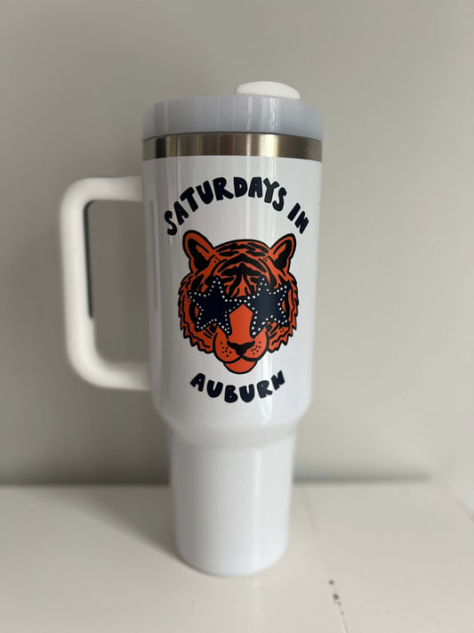 Saturdays In Auburn Tumbler