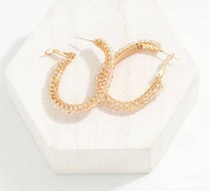 Oval Hoop Earrings