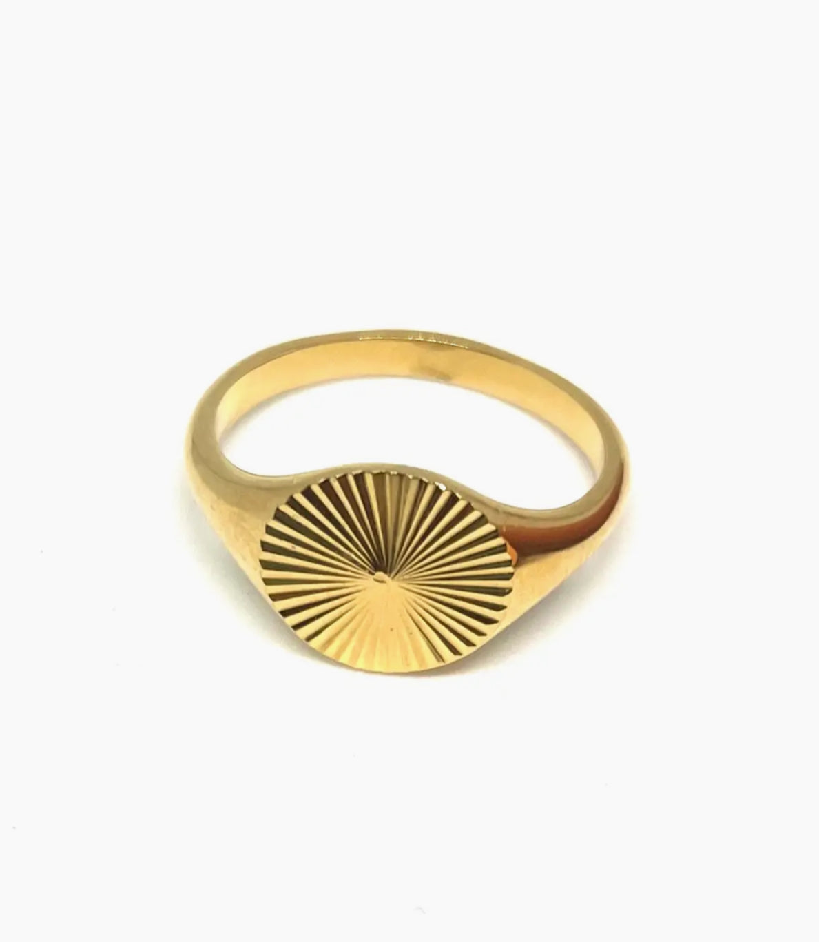 Quinn Signet Gold Ring