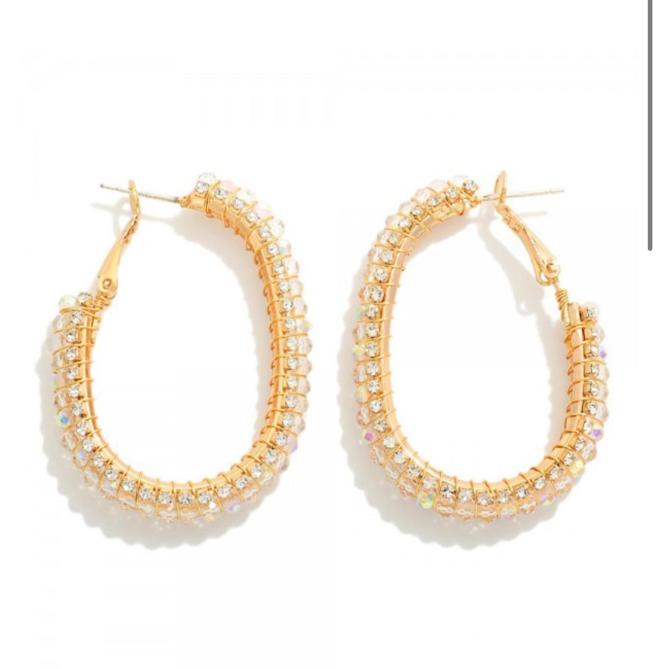 Oval Hoop Earrings