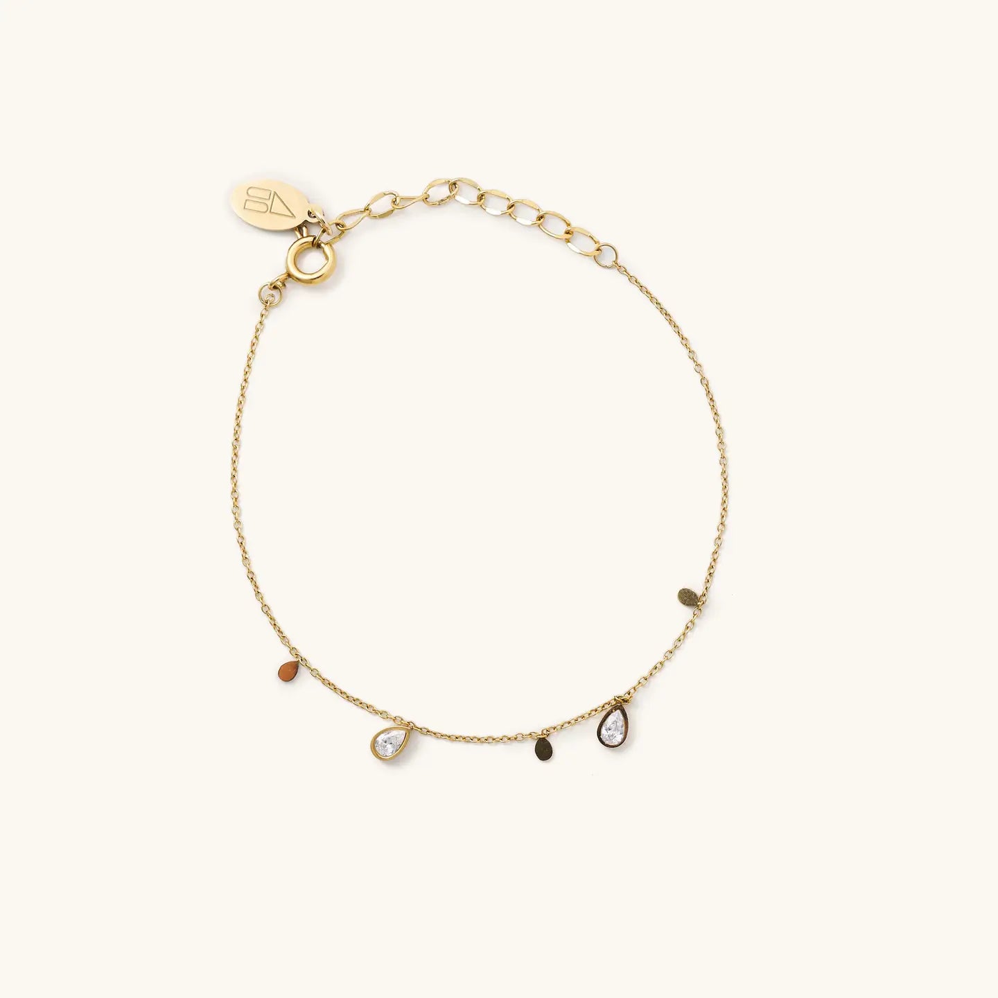 Kate Crystal Teardrop Bracelet